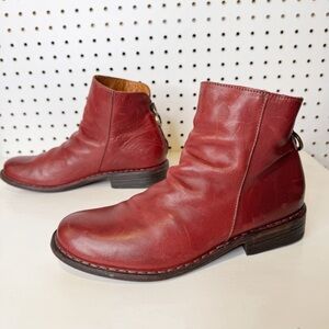 Fiorentini‎ + Baker | Elina Red Leather Boots Sz. 36